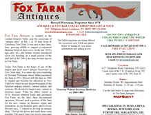 Tablet Screenshot of foxfarmantiques.com